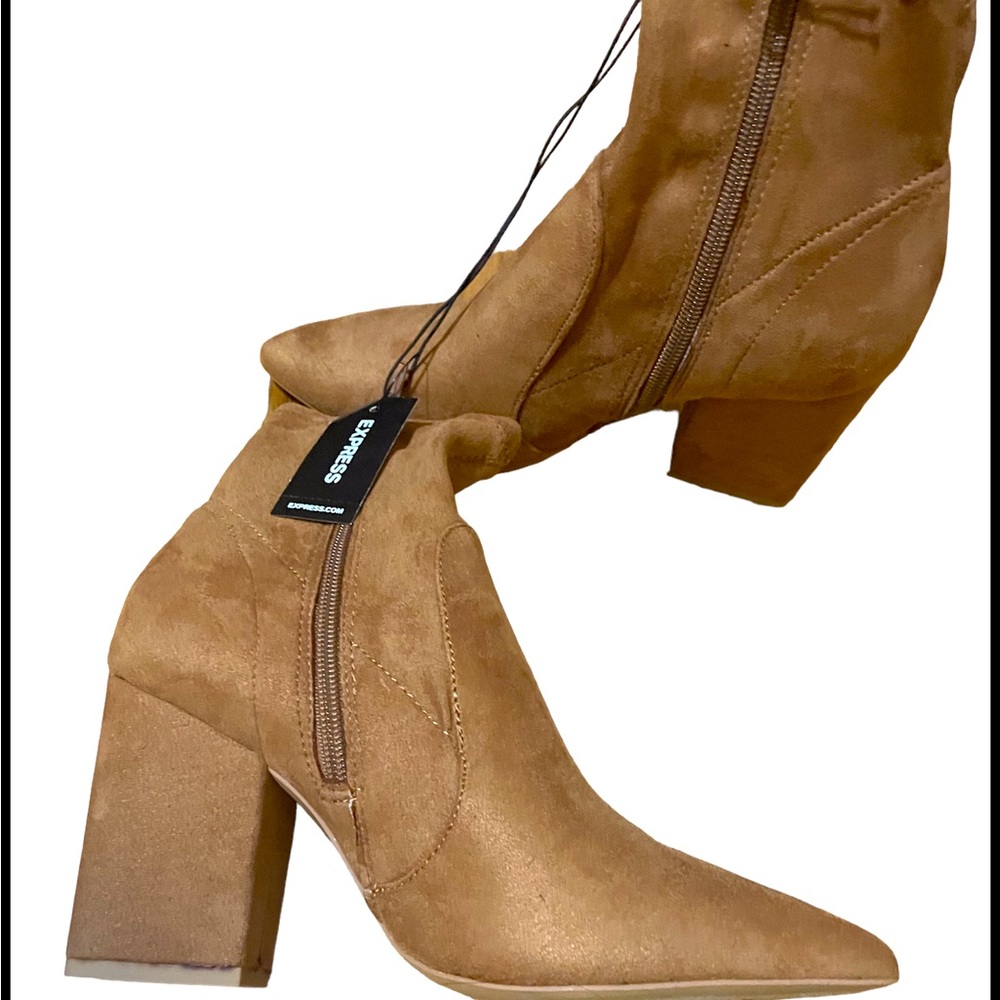 NWT Express Camel Ankle Boots, size 7
